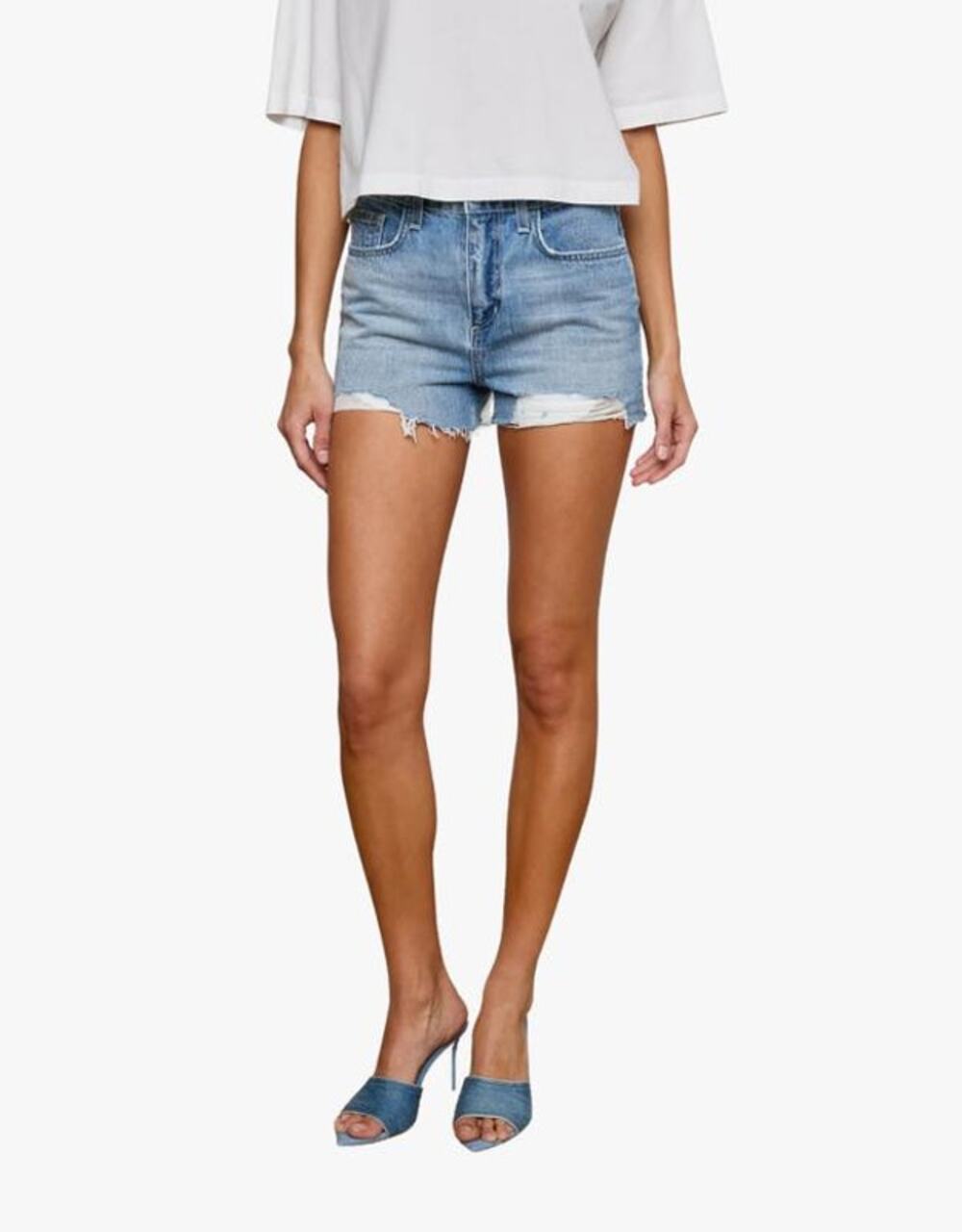 L'Agence Clark High rise short in Galveston 28 US 6 NWT Effortless Clean Girl